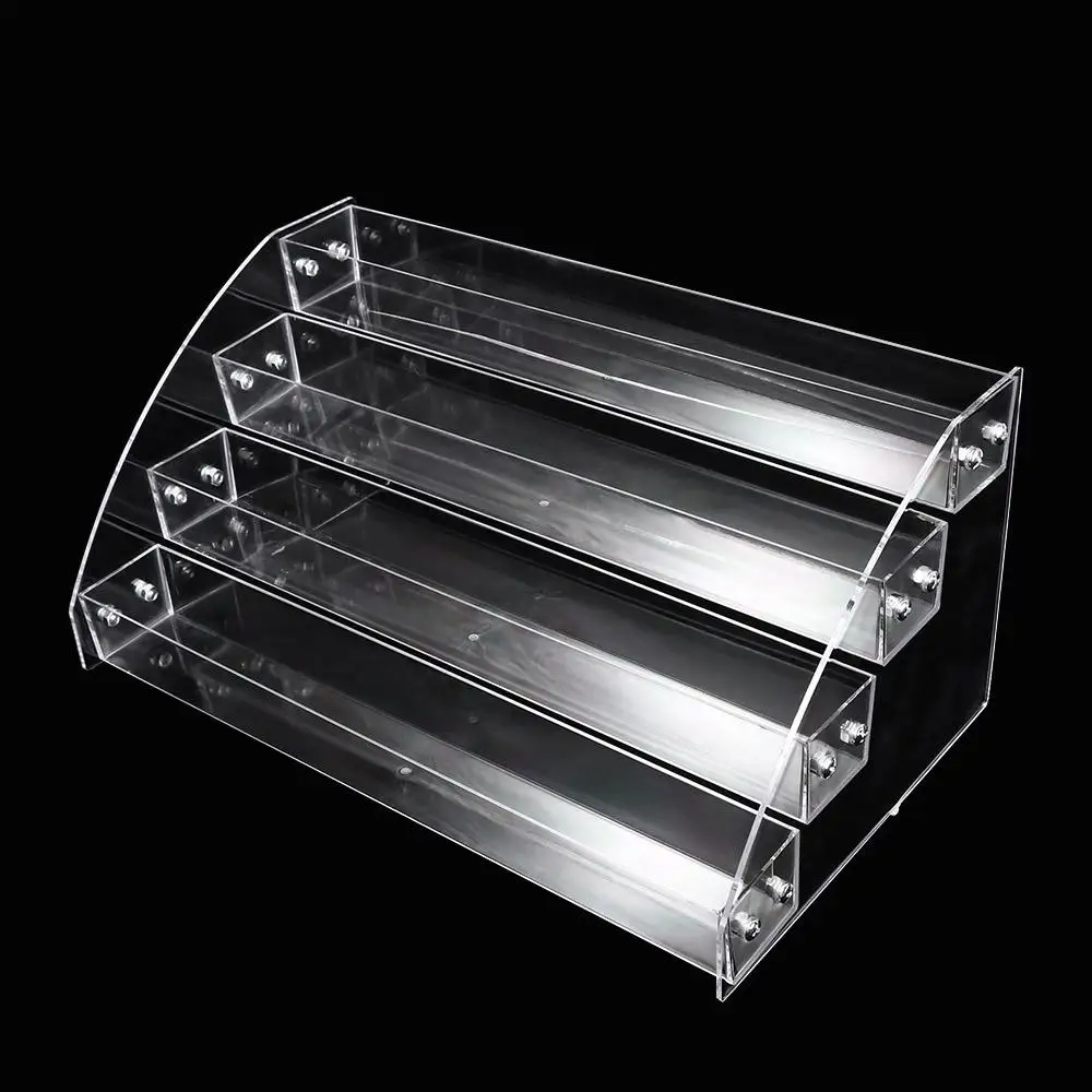 3/4/5/6/7 Layers Nail Polish Display Stand Clear Acrylic Cosmetic Organizer Shelf Multifunction Transparent