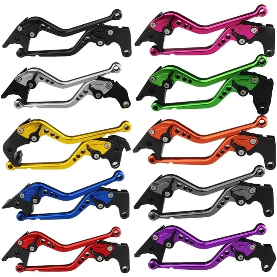 رافعة فرامل الدراجة النارية من الألومنيوم قابلة للتعديل لـ Husqvarna SM610 SM 610 2007 2008 2009 نماذج قابض متين ورافعة فرامل يدوية #4