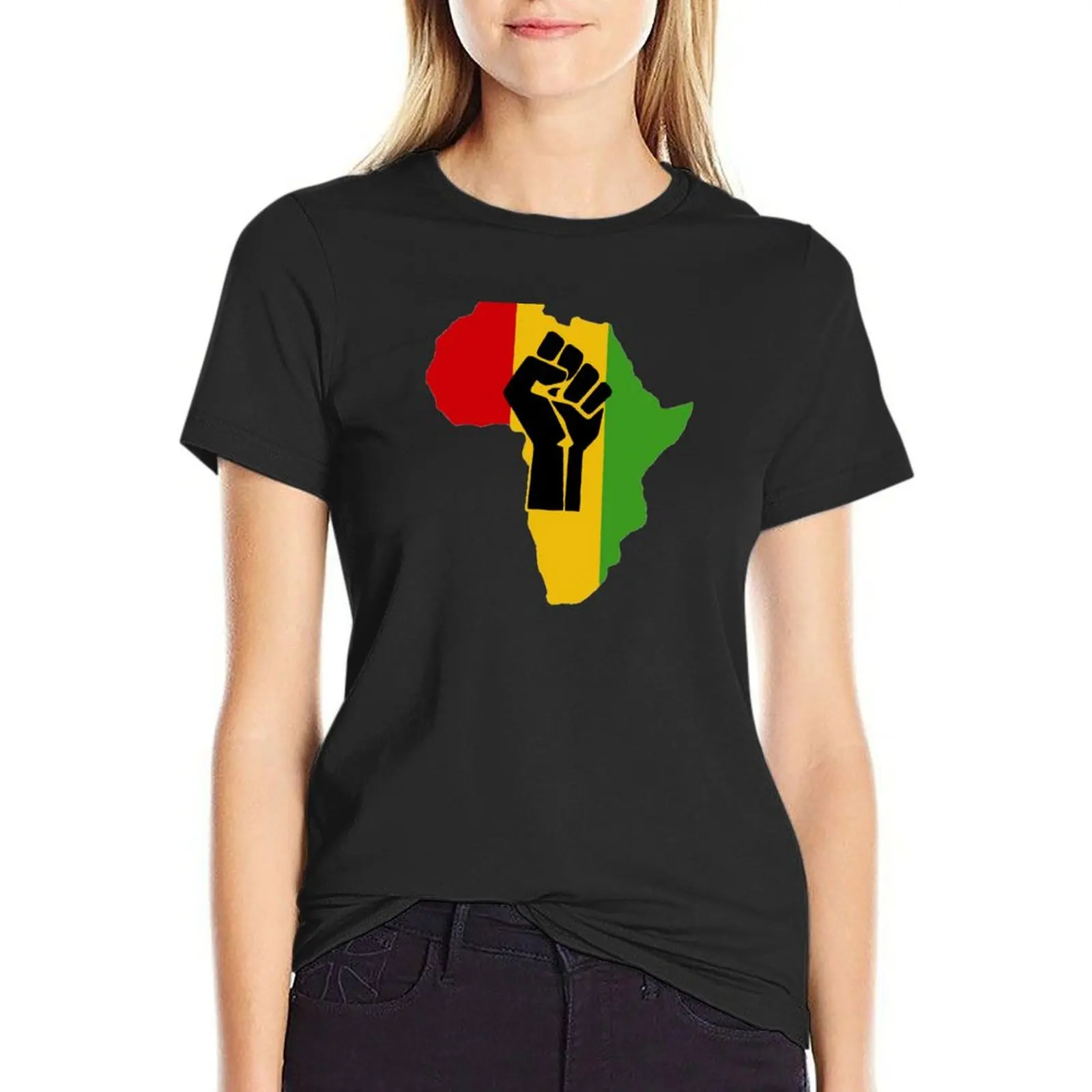 Africa Power T-Shirt shirts graphic tees cute tops aesthetic clothes white t-shirts for Women