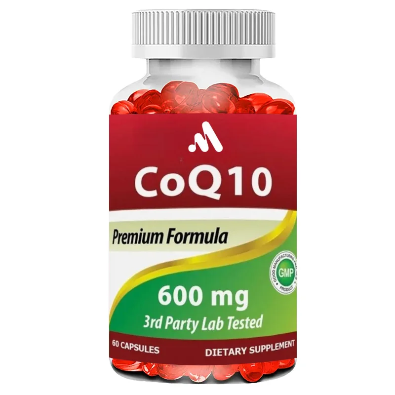 Natural Coenzyme Q10 600mg, 60 Capsules, High-quality Formula Capsules