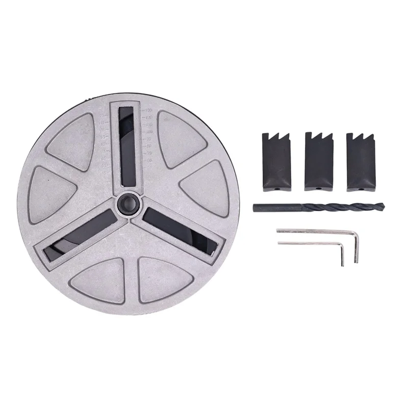 منشار دائري مستدير من ABNG أدوات فتاحة ثقب منشار اللكم القابلة للتعديل مع لقمة تحديد المواقع و3 شفرات أسنان