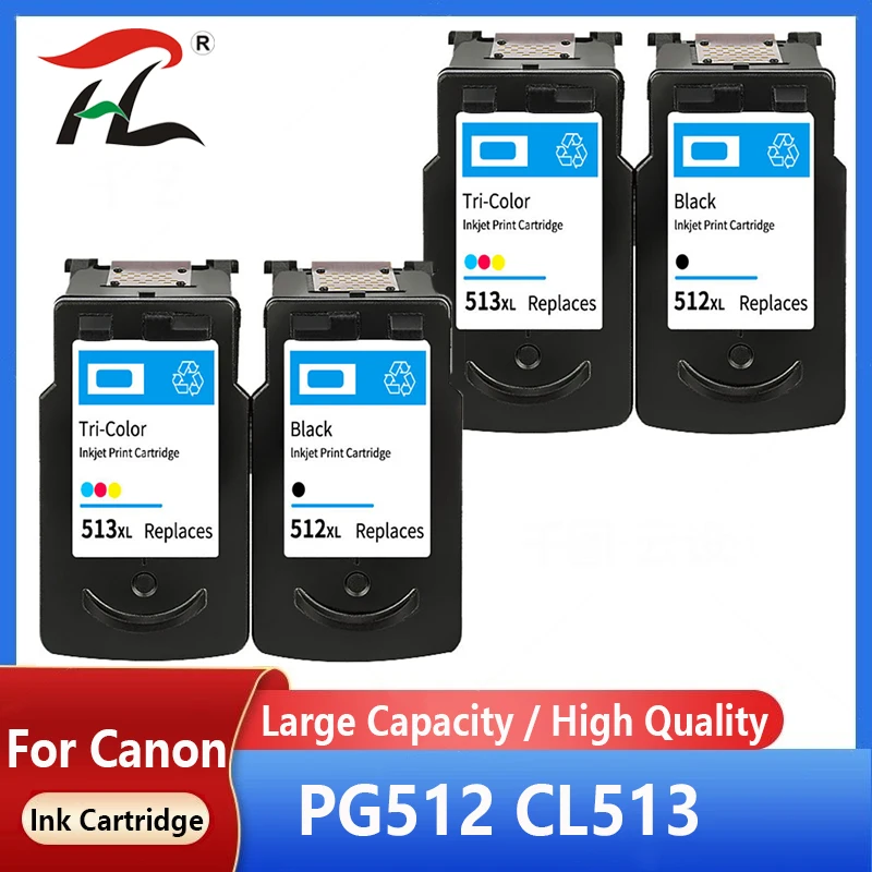 conjunto compativel pg512 cl513 cl513 pg 512 cartuchos de tinta para canon pixma mp230 mp250 mp240 mp270 mp480 mx350 ip2700 impressora 01