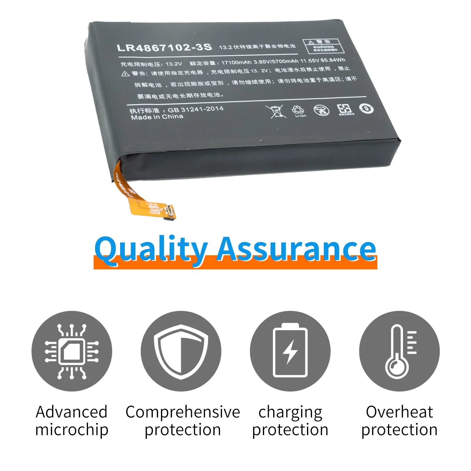 LINEFIND LR4867102-3S 6667mAh LR4867102-3S New Replacement Laptop Battery For AOKZOE A1L A2 A1 PRO