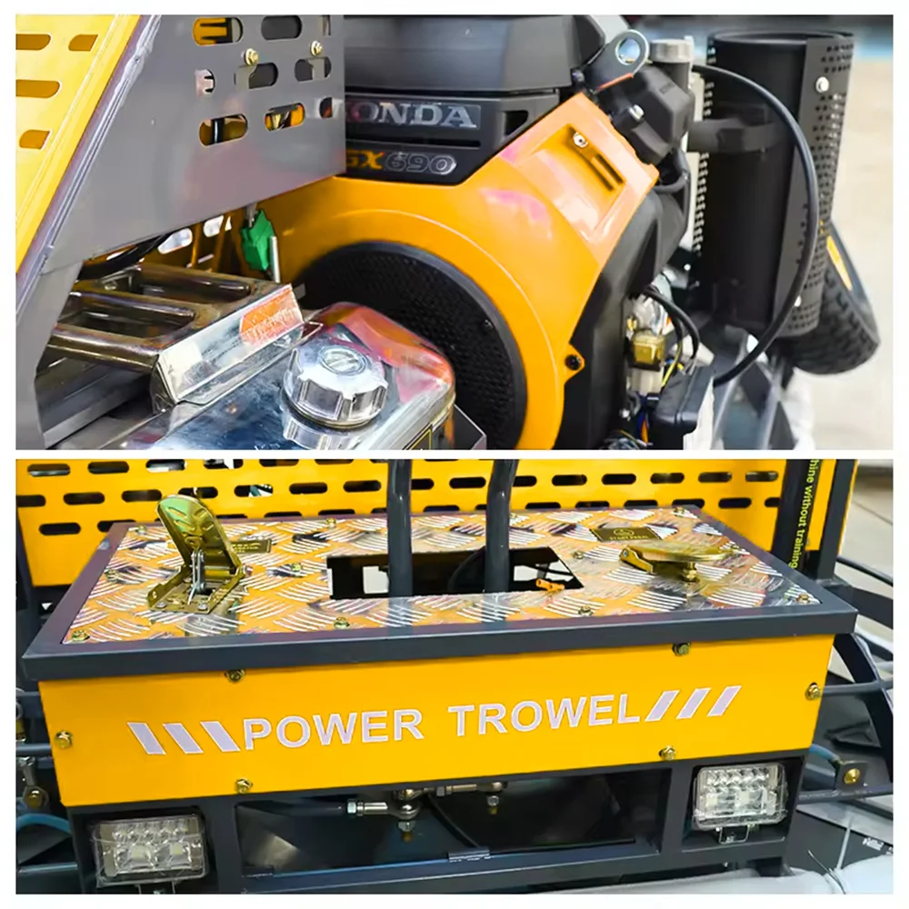 Betonfahrt auf der Power Troffel Machine