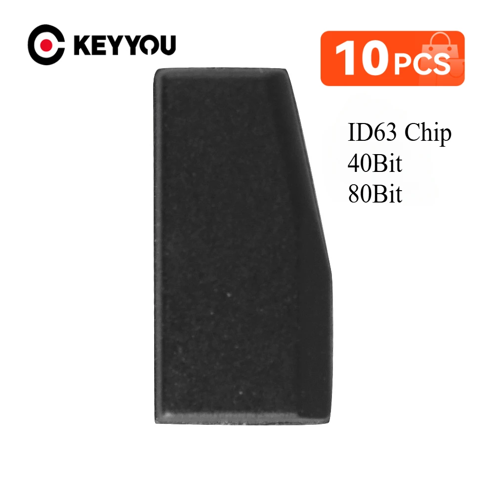 KEYYOU 10PCS Remote Car Key Chip 4D63 80bits / 40bits Chip For Ford For Mazda For Lincoln Carbon ID63 Auto Transponder key Chip