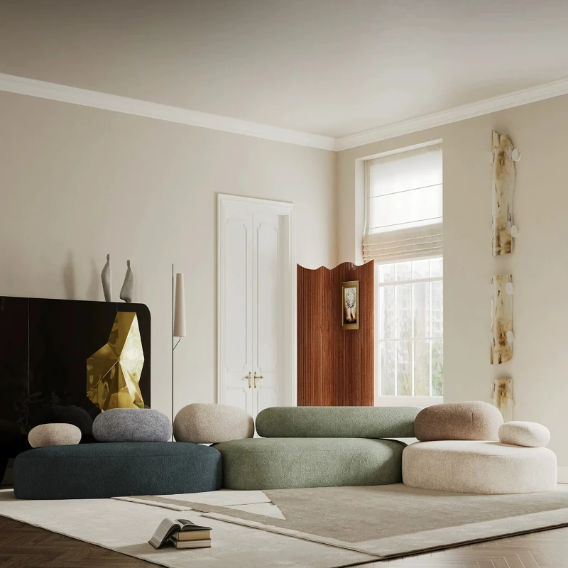 Sofa designer Minimalist living room Large apartment living room Beauty salon Art creative combination Internet celebrity