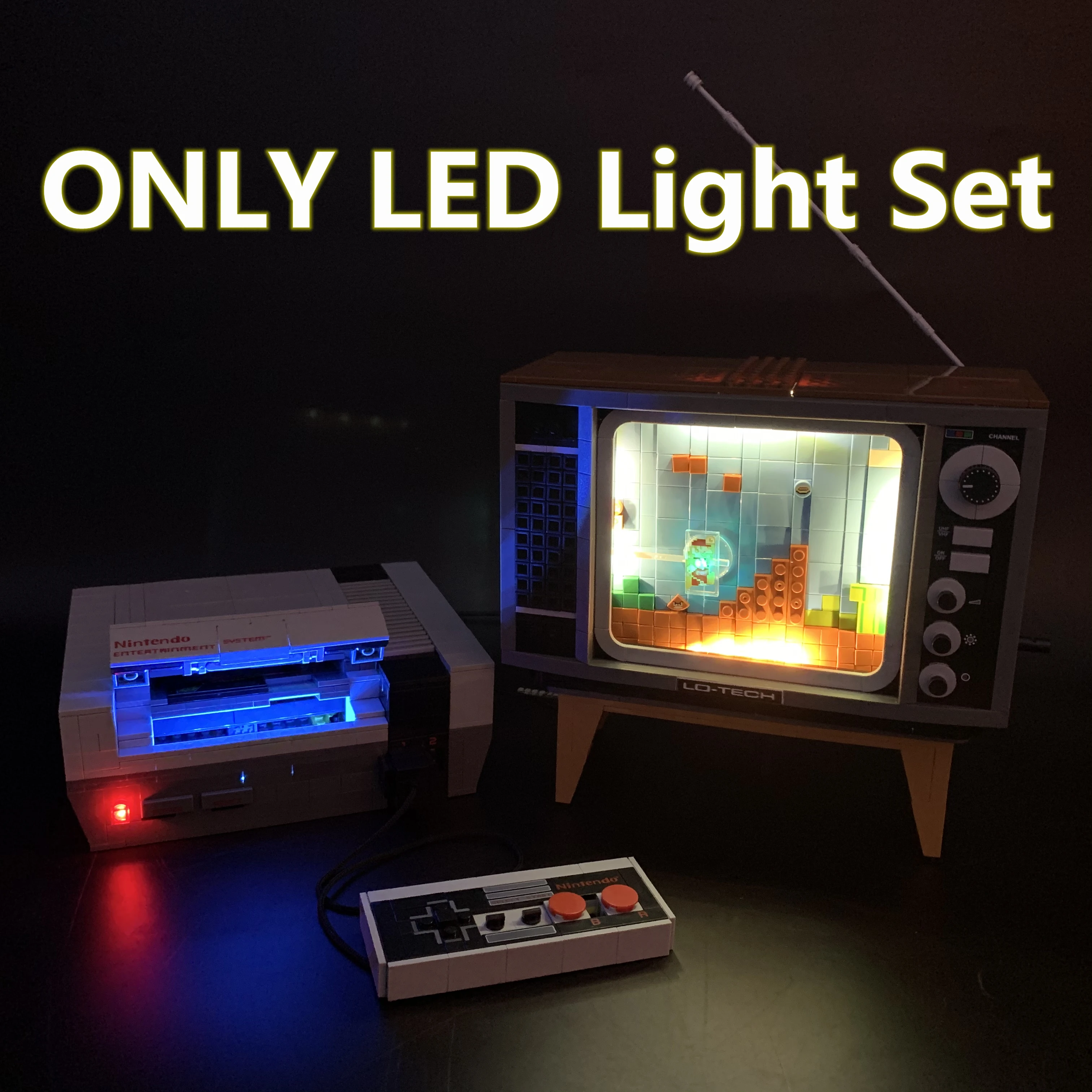 NEW IN STOCK LED Light Set For Compatible With LEGO 71374 Nintendoo Entertainment Syste Building blocks Bricks Accessory Toy