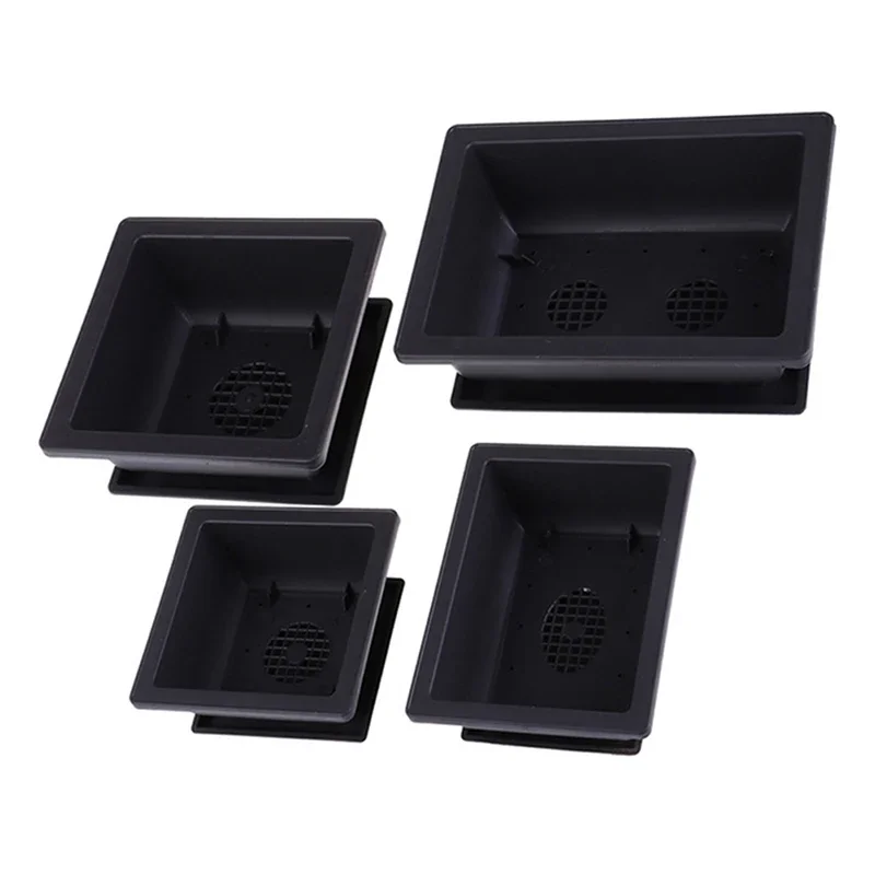 1PC Square Flower Pot Imitation Plastic Balcony Pots Flower Bonsai Bowl Nursery Basin Planter Imitation Rectangle