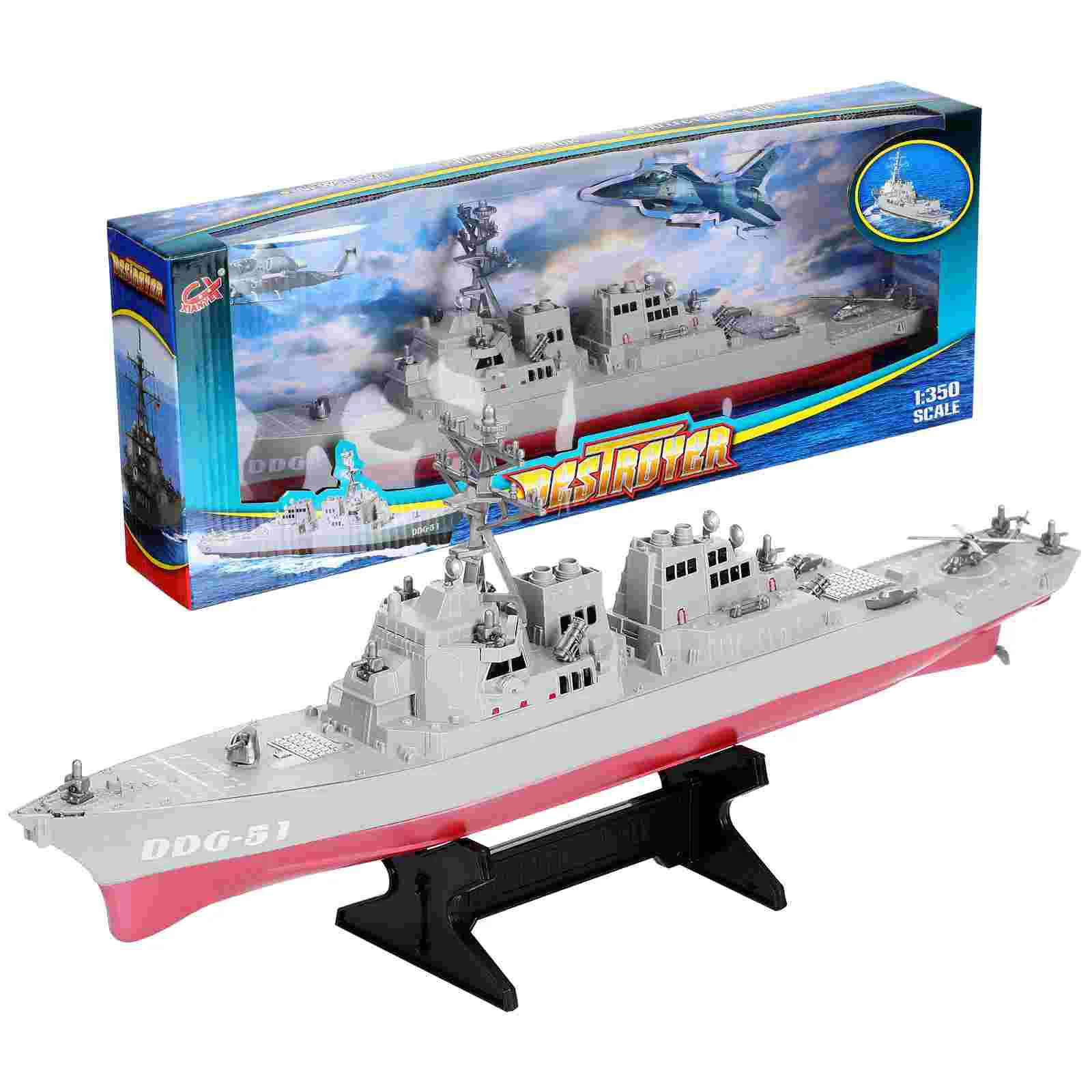 

Toy Set Model Child Outdoor Toys for Kids Warship Plastic Birthday Gift Boys