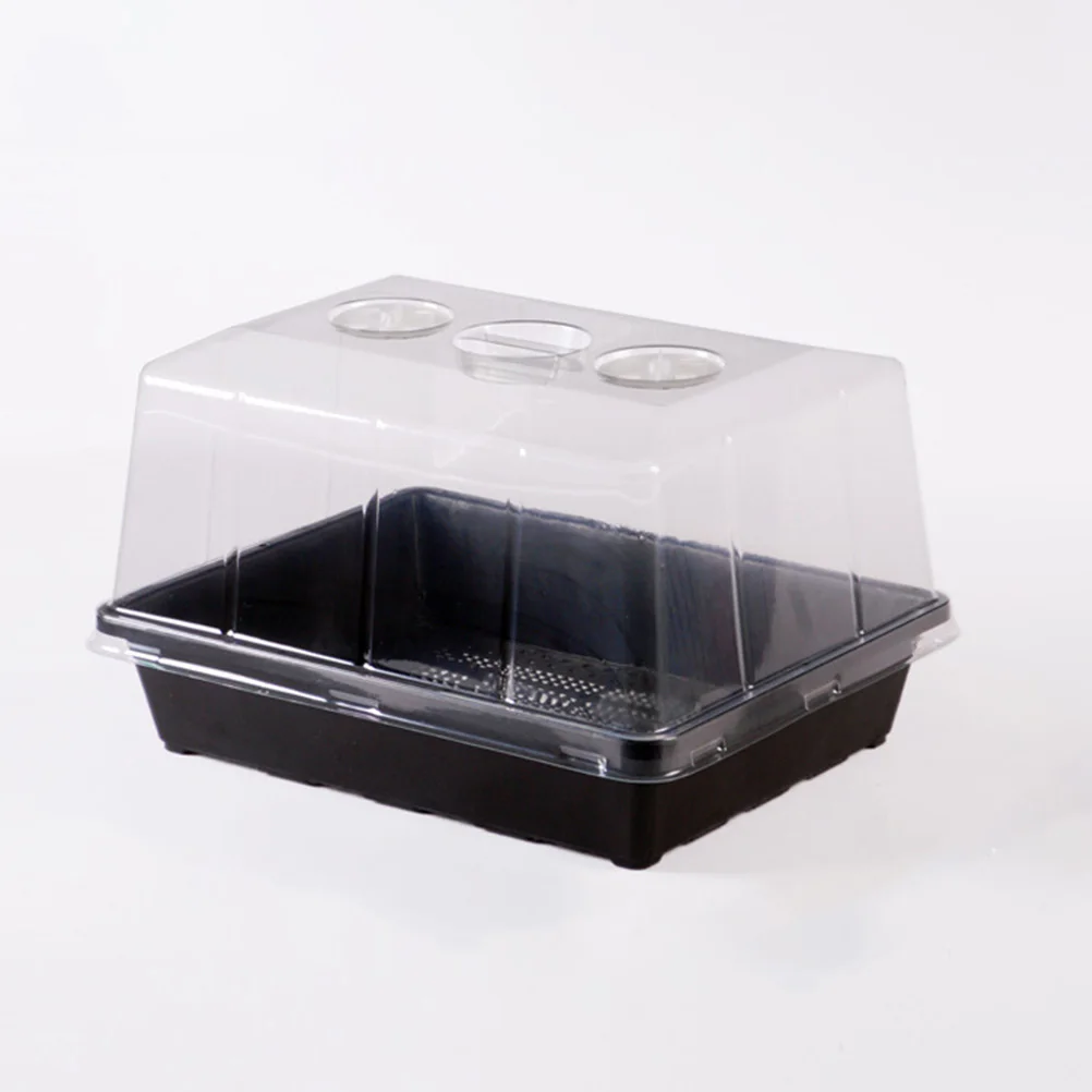 

Seedling Dish Combination Plant Trays Reusable Starter Growing Tray High Cover Germination Humidity Dome Compact Size Suitable