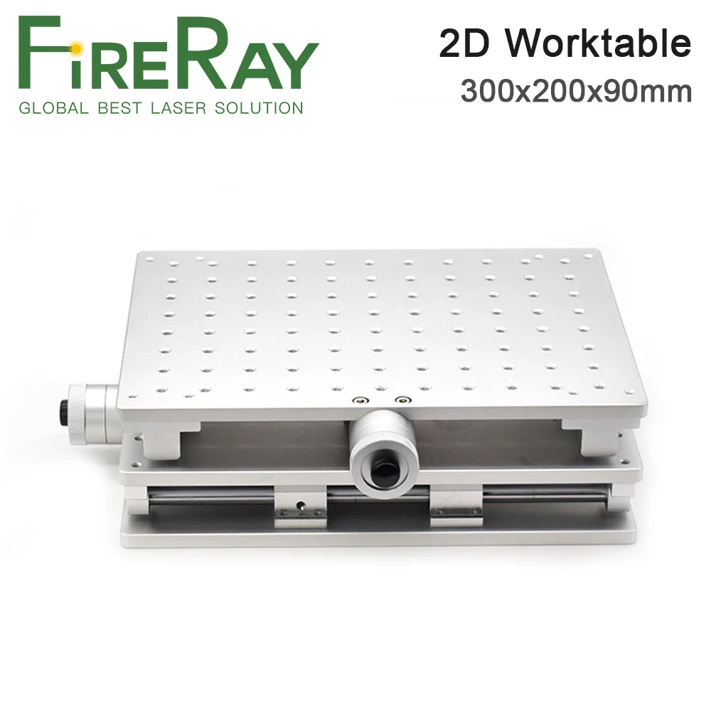 FireRay Laser Marking Machine 2D Worktable 300x220x90mm X-axis Adjustable 0-150mm Y-axis Adjustable 0-190mm Fixed Screws M6