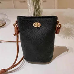 Bucket Bags For Women Luxury Designer Handbag Purses 2024 New In Fashion Genuine Leather First Layer Cowhide Shoulder Crossbody