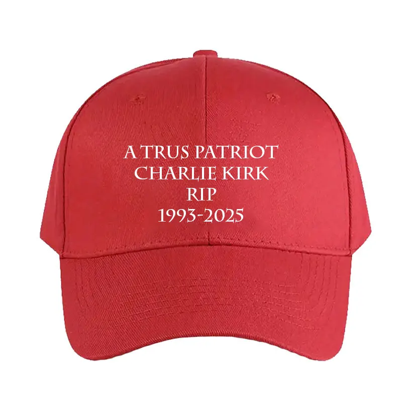 A Trus Patriot Charlie Kirk Rip 1993-2025 Gorra Gracias por tus recuerdos Charlie Kirk Gorra de béisbol Mujer Hombre al aire libre