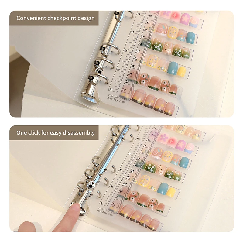 NEW Nail Art Piece Storage Book Large Capacity Exhibition Photo Album Card Clip Display Board DIY Simple Album Storage Book