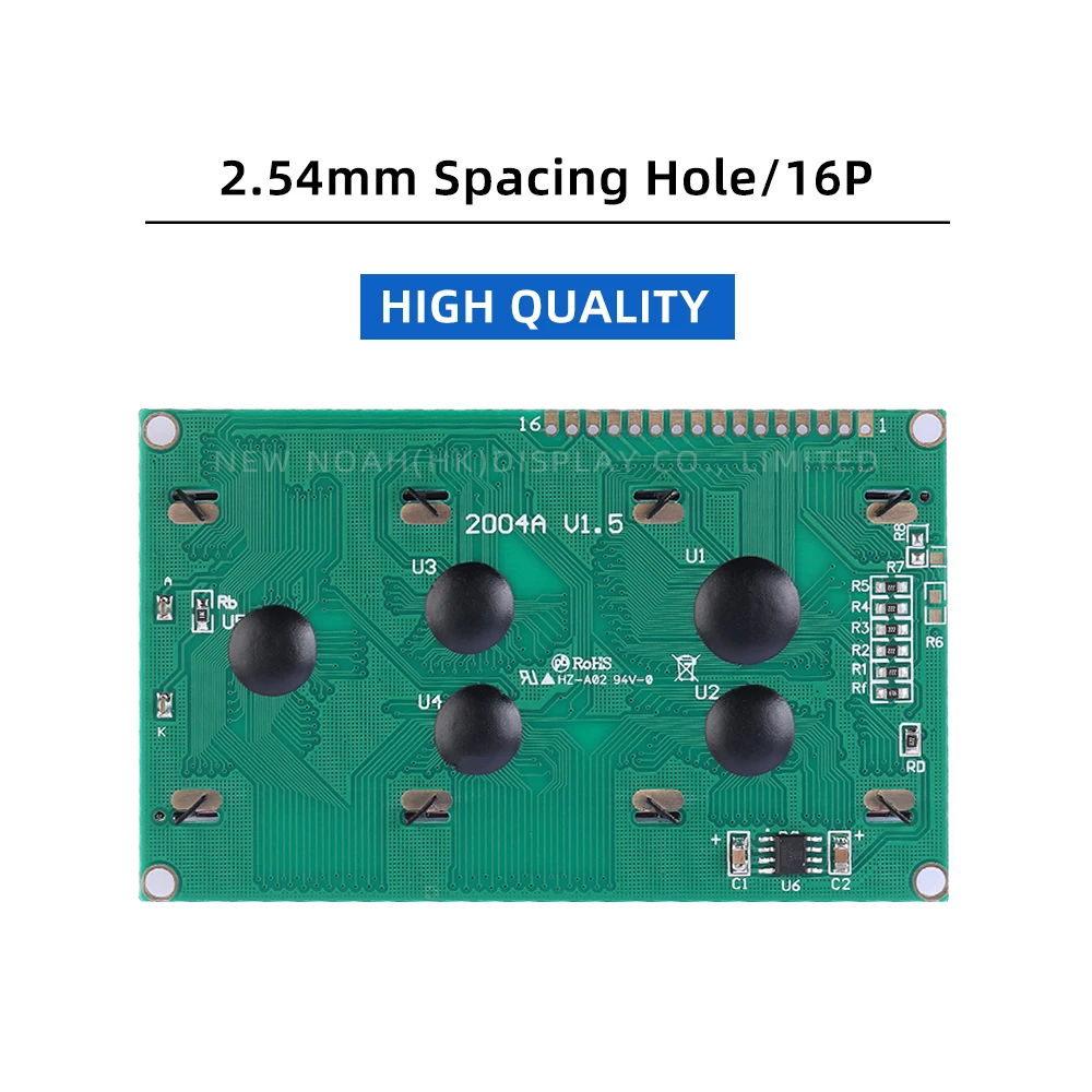 Russische BTN Zwarte Film Rood 2004A 3.3V Karakter LCD Module Scherm 4*20 98*60MM ST7066U Ondersteuning Schema Ontwikkeling