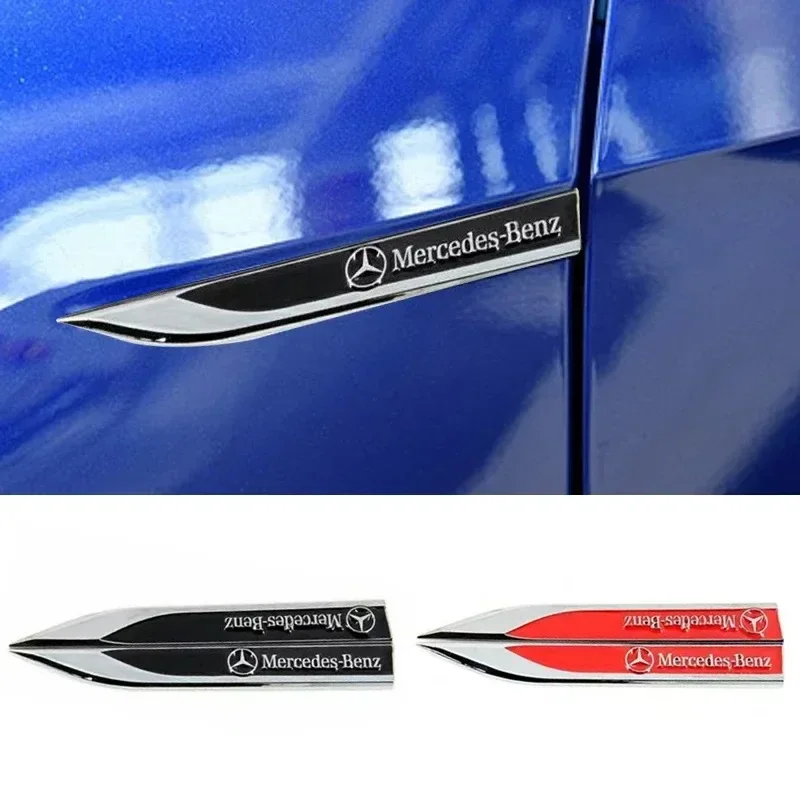 3D Metal Car Fender Side Wing Emblem Badge Sticker For Mercedes Benz AMG GLE GLS CLS GLC CLA GLA GLK ML C197 R231 W167 W247