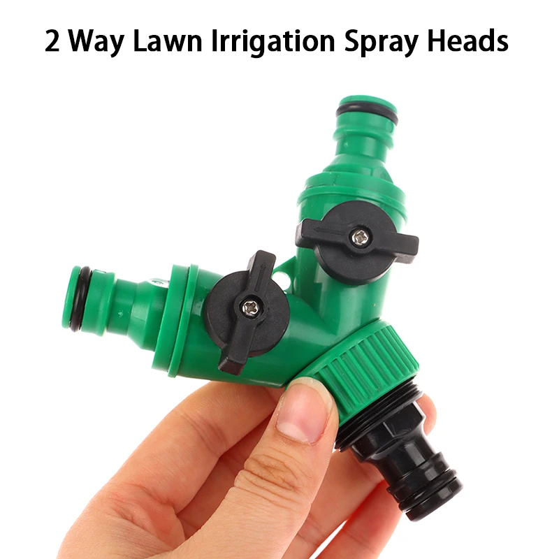 

Lawn Irrigation Spray Heads Tube Splitter Y Adaptor Screw Hose Pipe Splitter Garden Hose Pipe Connector Tap Connector