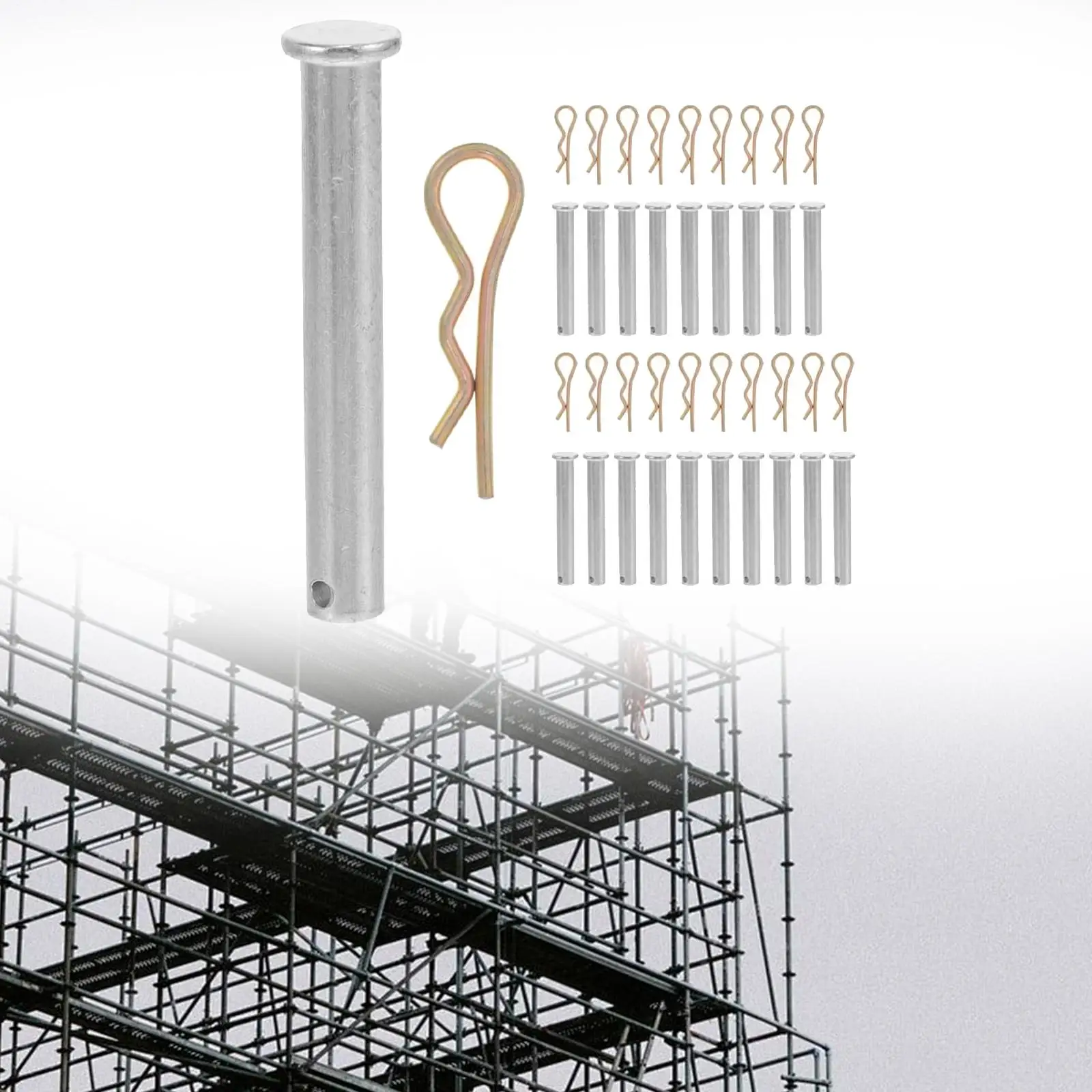 비계 잠금 핀 및 클립, 사용하기 쉬운 강철, 안정적인 실용적인 비계 액세서리, 전문 수리용 부품