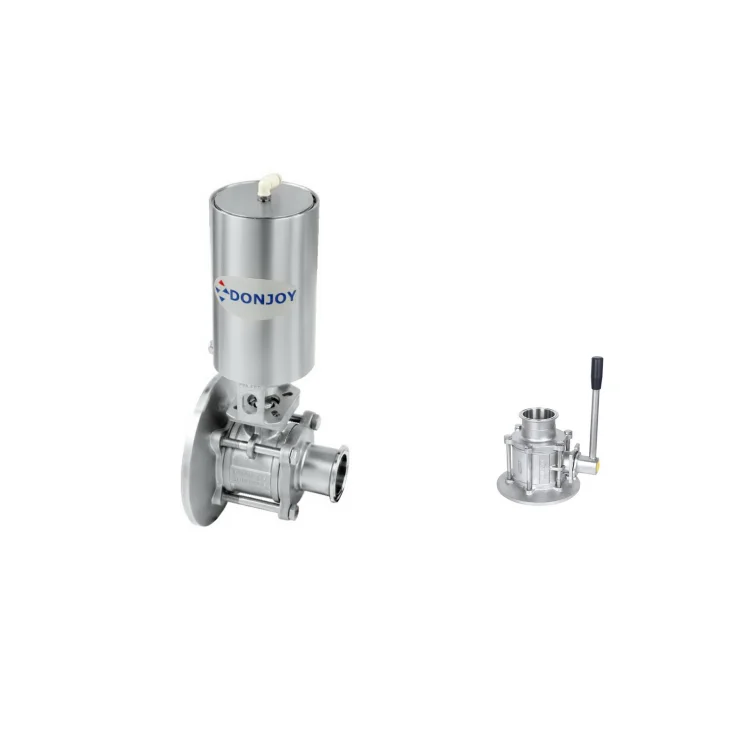 DONJOY pneumaticl tri-clamp tank bottom ball valve tank bottom ball valve stainless steel ball valve