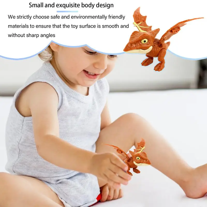 Finger Biting Dinosaur Toy Movable Joints Funny Dino Creative Tricky Simulation Dinosaur Model Toys Kids Educational Toys Gifts