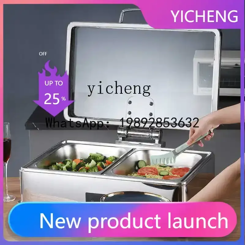 

CW6Xl304 Stainless Steel Hydraulic Buffet Stove Electric Heating Visual Flip Fireless Cooker