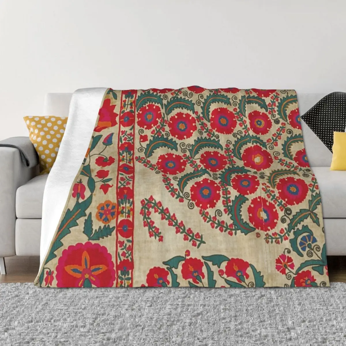 Винтажное богемное одеяло Сузани, поляризационные одеяла для кровати, одеяла для косплея в стиле аниме