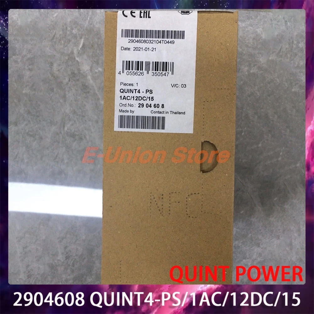 New 2904608 QUINT4-PS/1AC/12DC/15 QUINT POWER 12VDC/15A Switching Power Supply