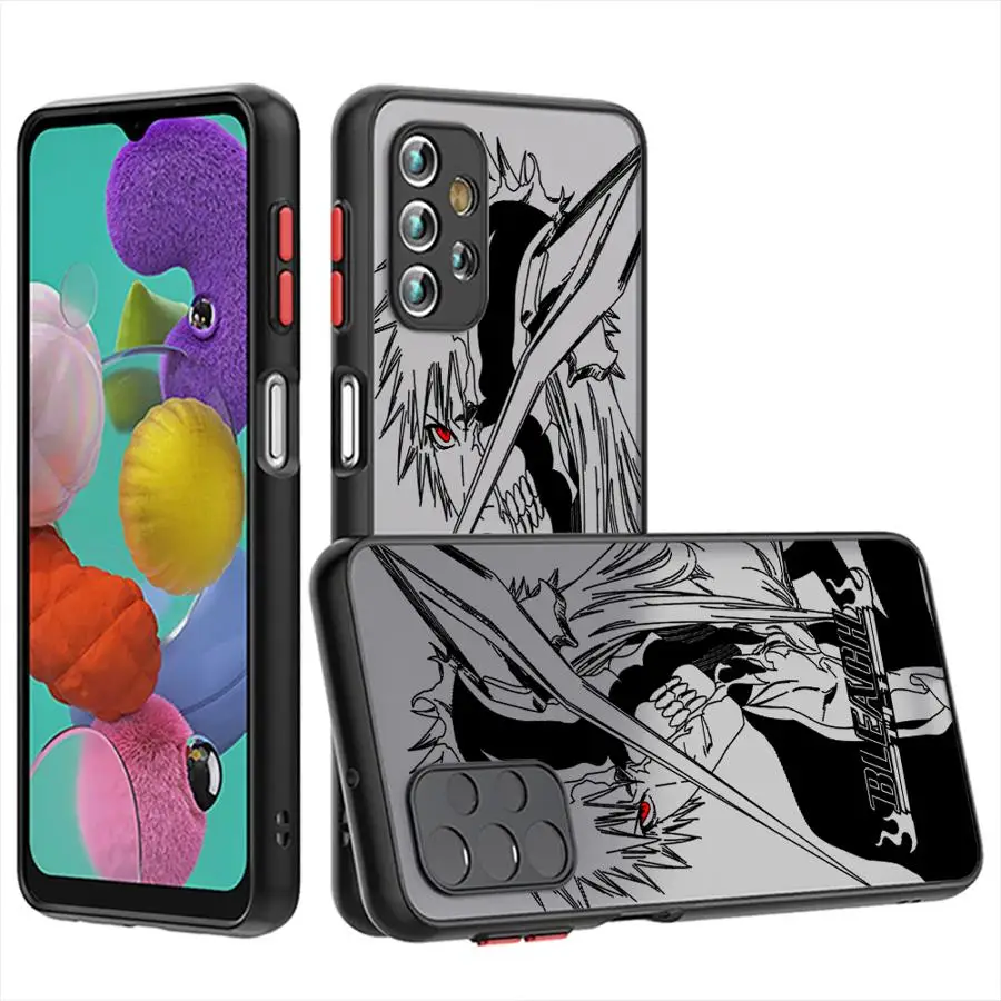 B-LEACH Kurosaki Ichigo Phone case for Samsung Galaxy A12 A13 A14 A15 A22 25 24 A32 A23 33 A34 A53 A54 A55 A72 A35 A52 A73 4G 5G