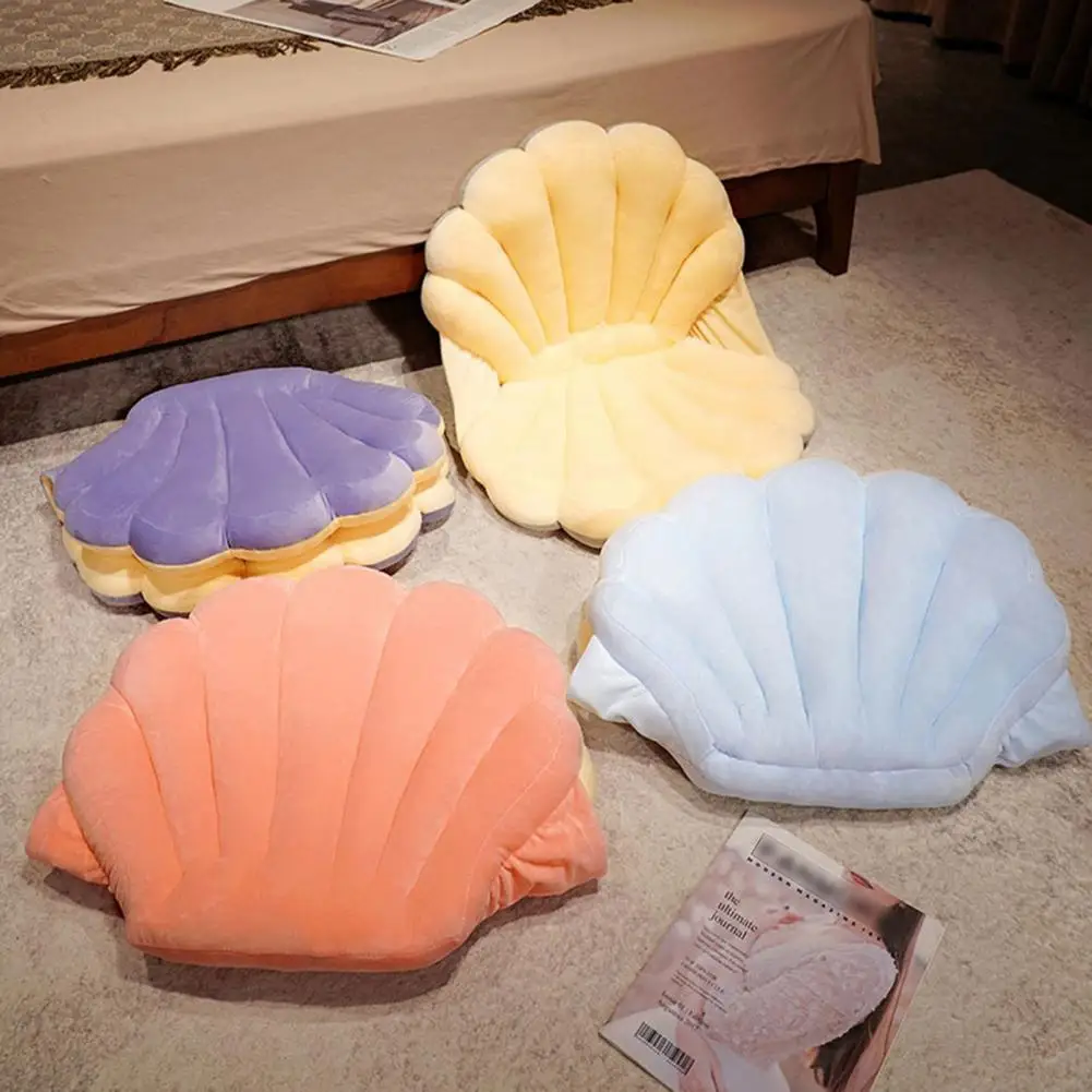 Two Side Shell Seat Cushion Super Big Sofa Chair Seat Cushion Office Backrest Throw Pillows Plush Cushion Pad Decorativos Para 쿠