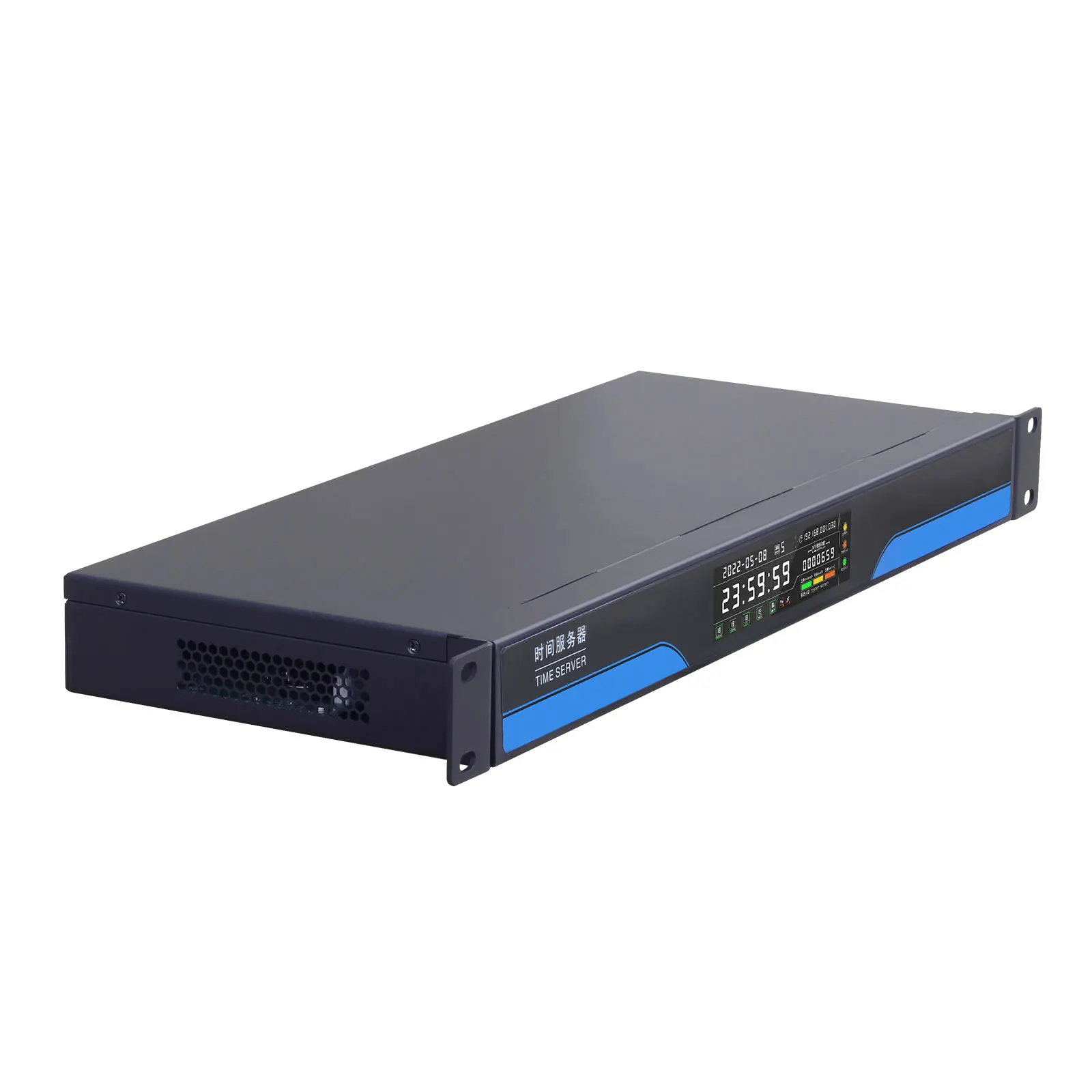 Servidor de tiempo de red para Beidou Módulo dual GPS PTP Reloj Servidor NTP IEEE1588 (antena de 30 m + puerto de red dual)
