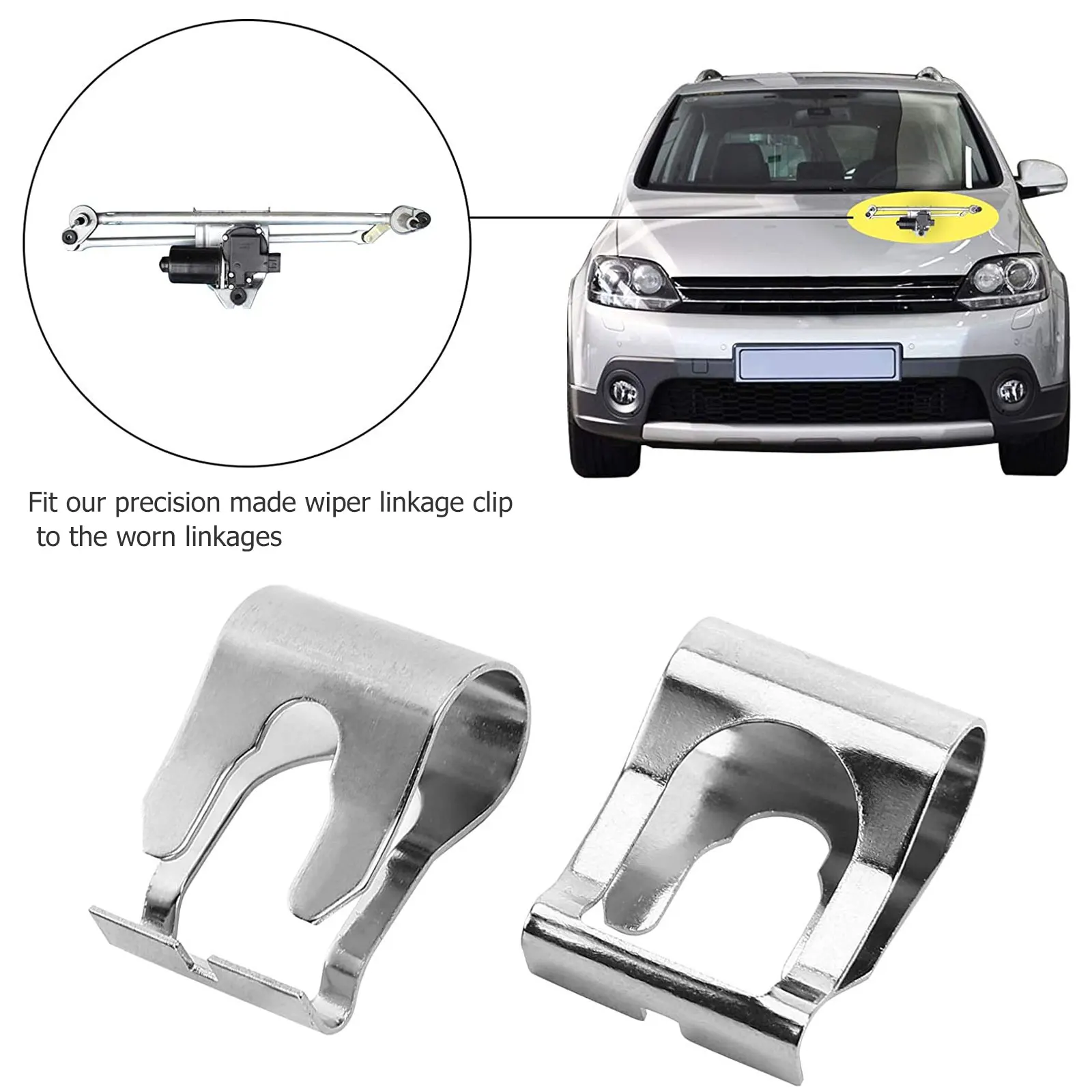 

6 pcs Wiper Linkage Repair Lock Durable Temporary Fix Solution Universal Ball Joint Connection Automotive Tools