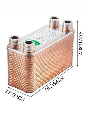 30 40 60プレート熱交換器 ワートチラー ステンレス鋼 自家醸造ビールクーラー 逆流式チラー 水加熱 GG BB