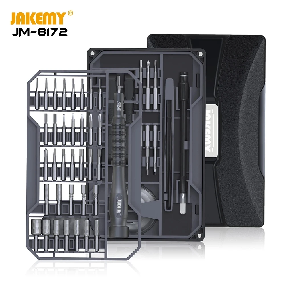 JAKEMY-Juego de destornilladores magnéticos de precisión, brocas Torx, destornillador para iPhone, ordenador, teléfono móvil, Kit de herramientas de reparación de relojes