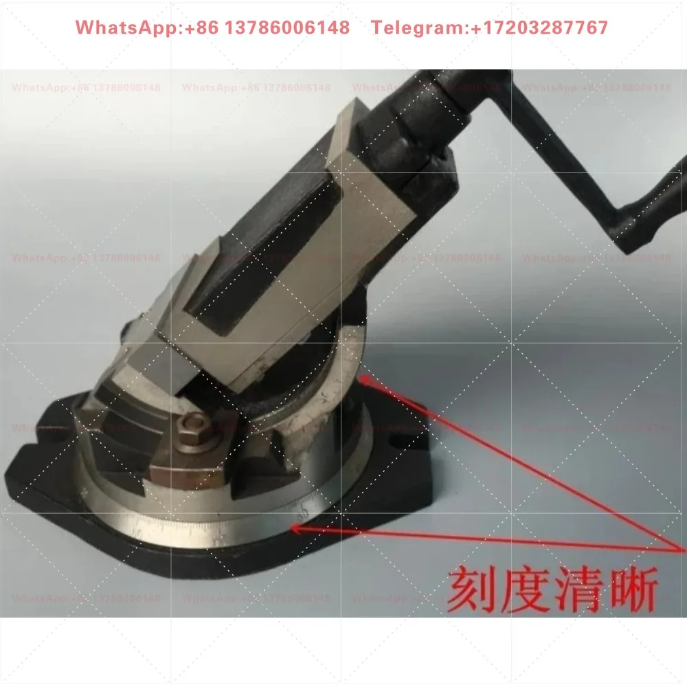 Two-way slope vice milling machine, manual flat pliers, pliers, tilt angle table 6 inch, machine batch 5 inch heavy duty