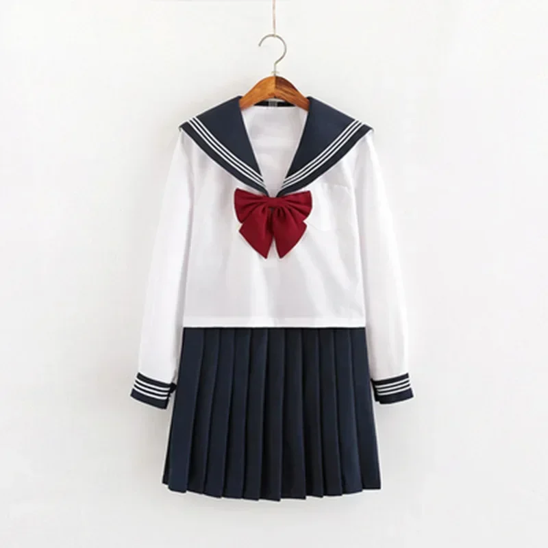 Japan Stijl Schoolmeisje Sailor Seifuku Suits JK Basic Japanse Schooluniform Anime Cosplay Kostuums Vrouwen Leuke Plooirok