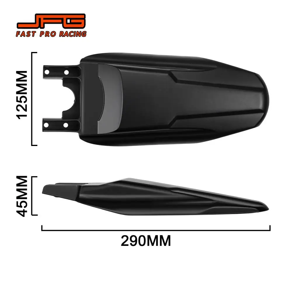 Motorcycle Carbon Fiber Rear Mudguard Fender PP Mudguards Protector For Heybike Villain Off-Road Electric Dirt Pit Bike E-Bike