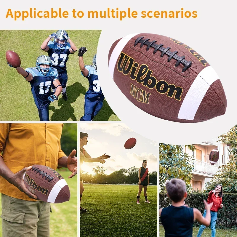 American Football Soccer Rugby Association Football Footy Ball Size 3 6 9 Sports Football Adult Kids Group Training Competition