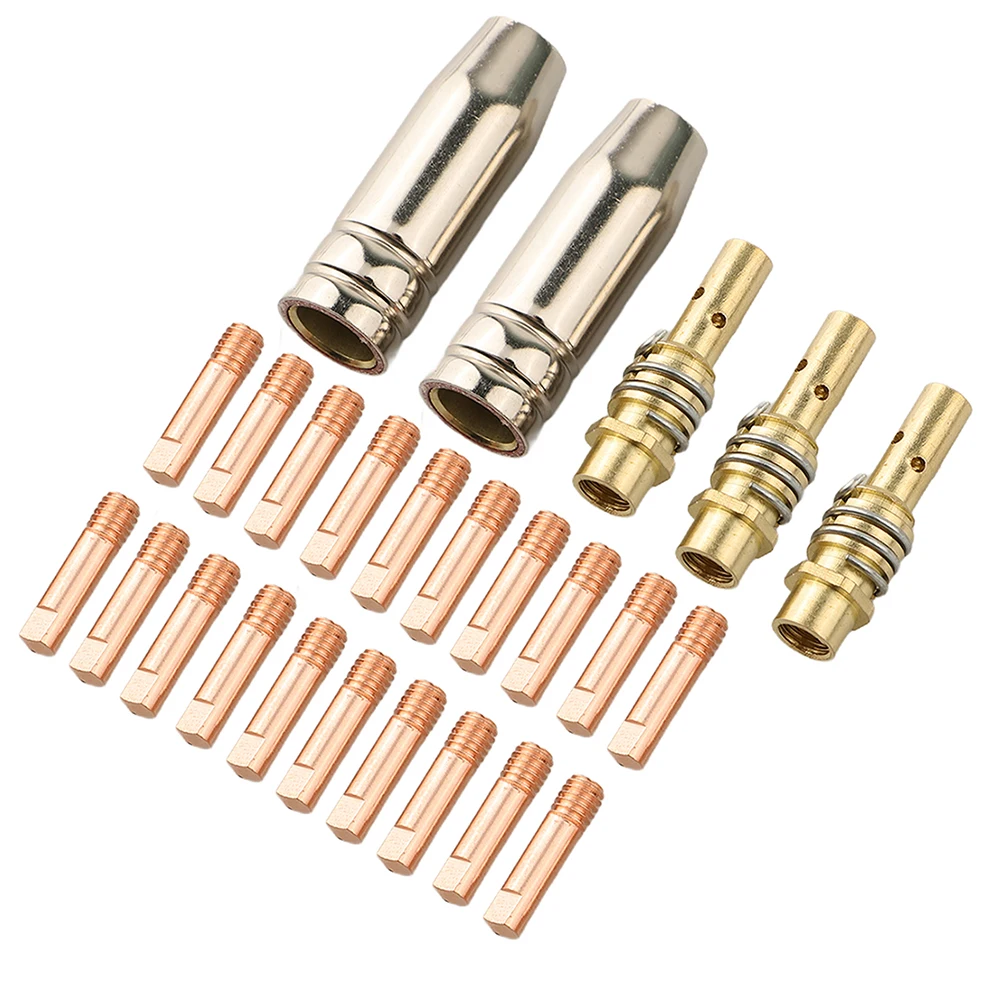

Diffusers Set Contact Tips Kit Welding Projects 25 Piece Welding Nozzle Kit 0.6mm Contact Tips 20 Contact Tips
