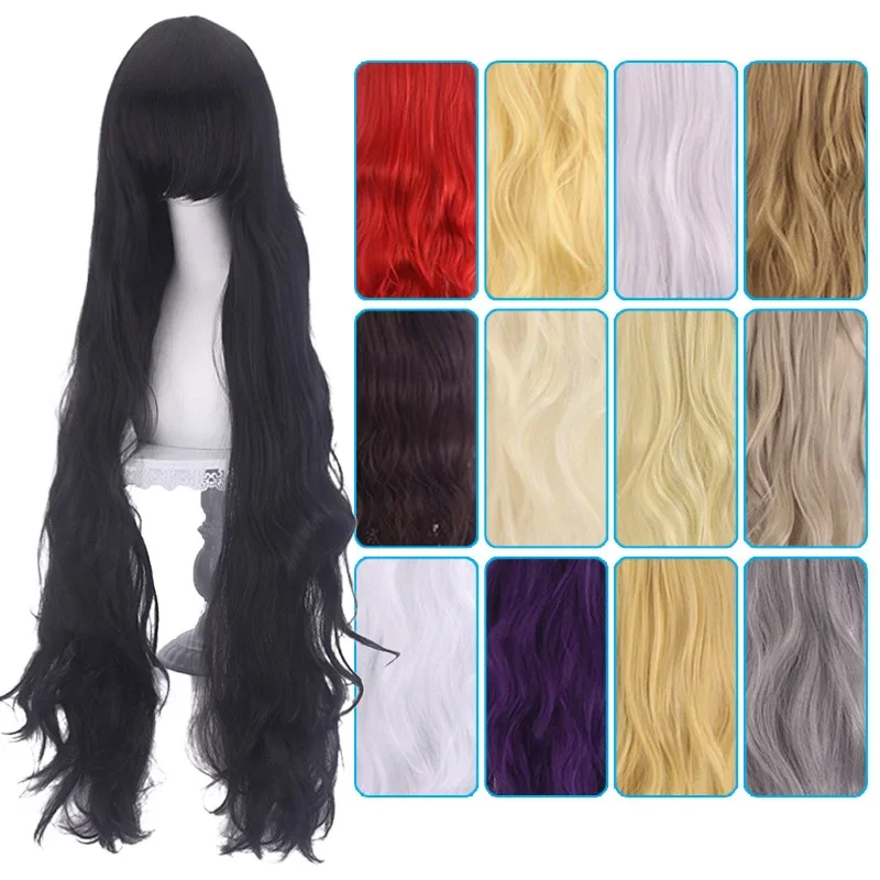 

Anime cos wig female cosplay wig long curly hair European and American cross-border medium share fluffy long curly hair