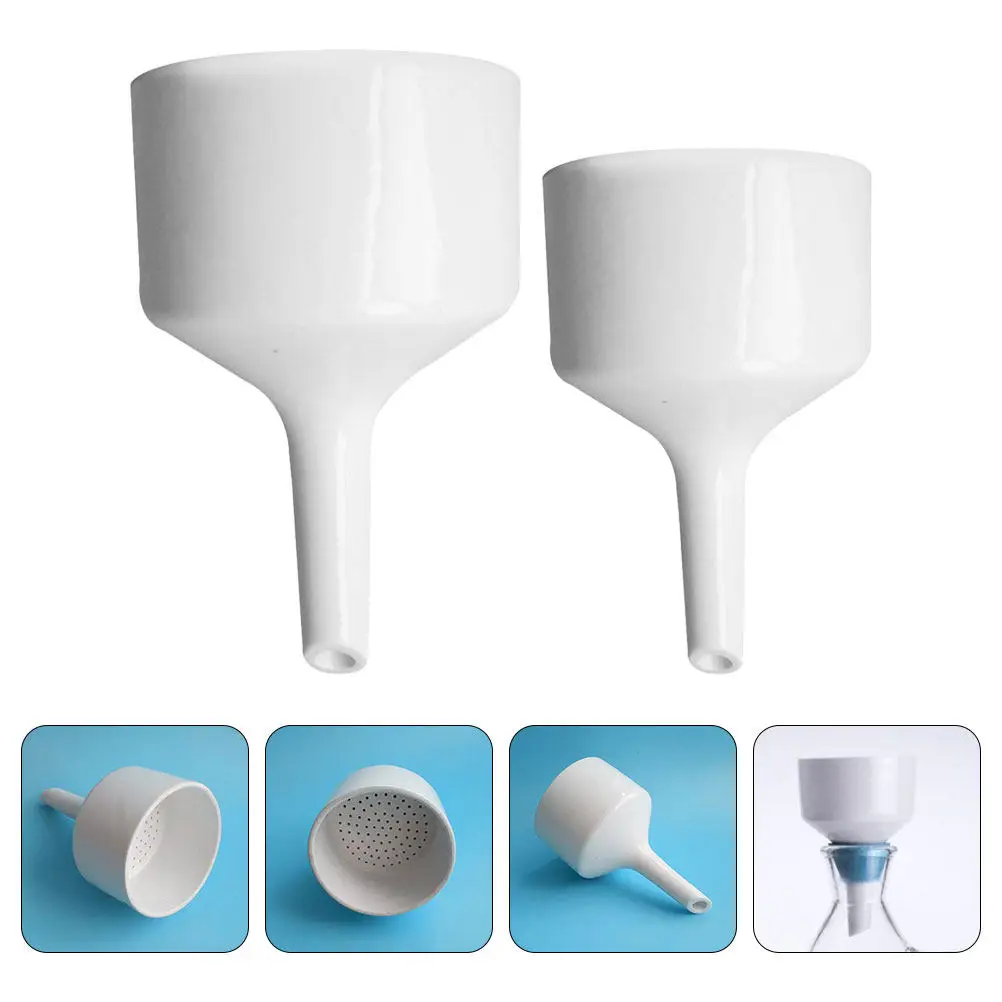 

2Pcs Laboratory Filter Funnels High-Durability Wide Mouth Funnels for Transferring Liquids Scientific Filling Funnel Lab
