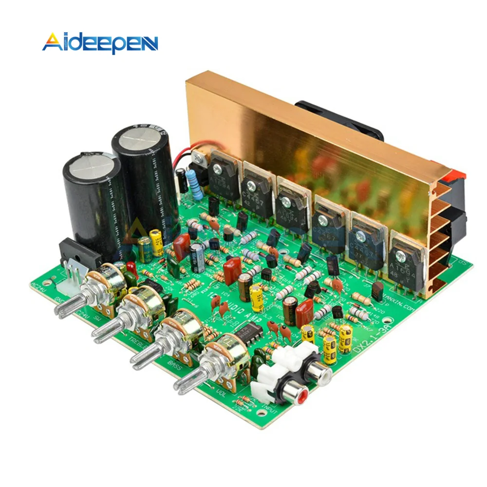 3x80W DX-2.1 Channel High Power Amplifier Board 120W Subwoofer Speaker Amplifier Board for Speaker Theater DIY Speakers