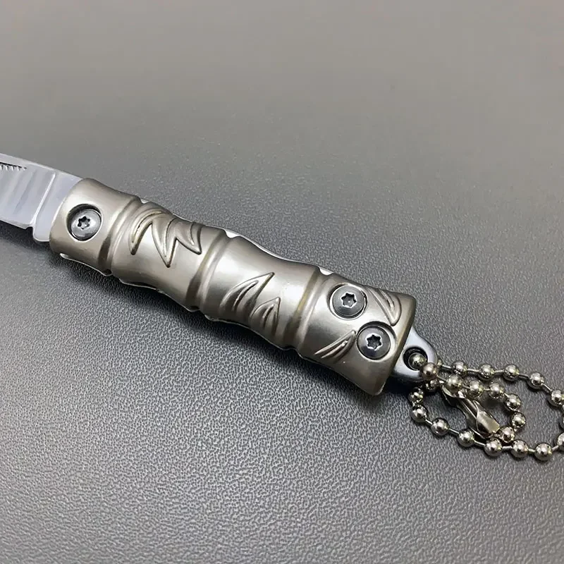 Cuchillo plegable mini acero inoxidable mango aleación zinc - imagen 5