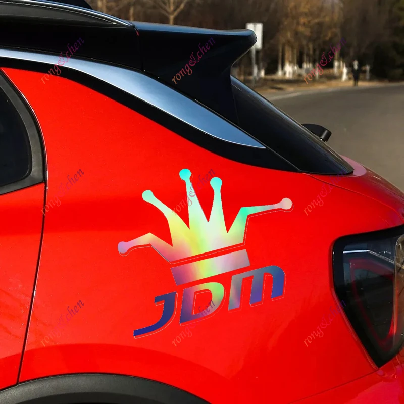 الكرتون مضحك سيارة ملصق JDM لسيارة دراجة نارية خوذة سباق الكمبيوتر المحمول جذع الجسم نافذة السيارة لوح التزلج مقاوم للماء بولي كلوريد الفينيل ملصق حائط من الفينيل