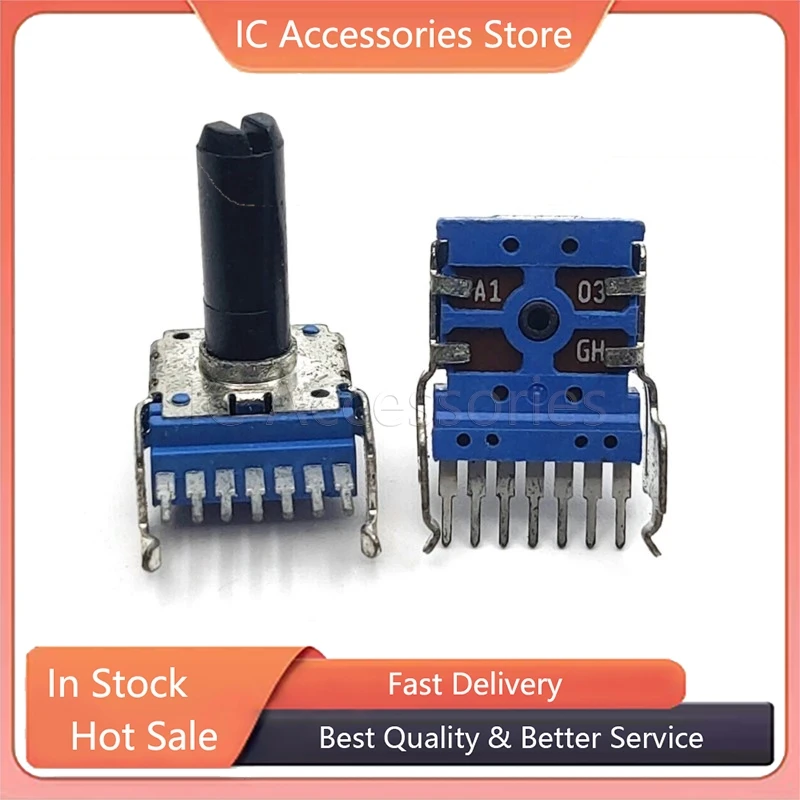 

1 шт. RK14 тип дуплексный 7-контактный A10K A103 электронный орган усилитель мощности аудио громкость поворотный потенциометр половина вала длина 18 ммF