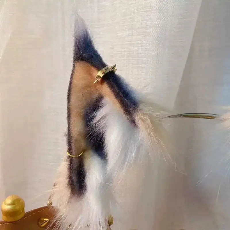 dy20new-travail-fait-a-la-main-lynx-oreilles-de-chat-cerceau-queue-collier-boucles-d'oreilles-cosplay-renard-argent-bandeau-lolita-accessoires-cheveux-cerceau-tete