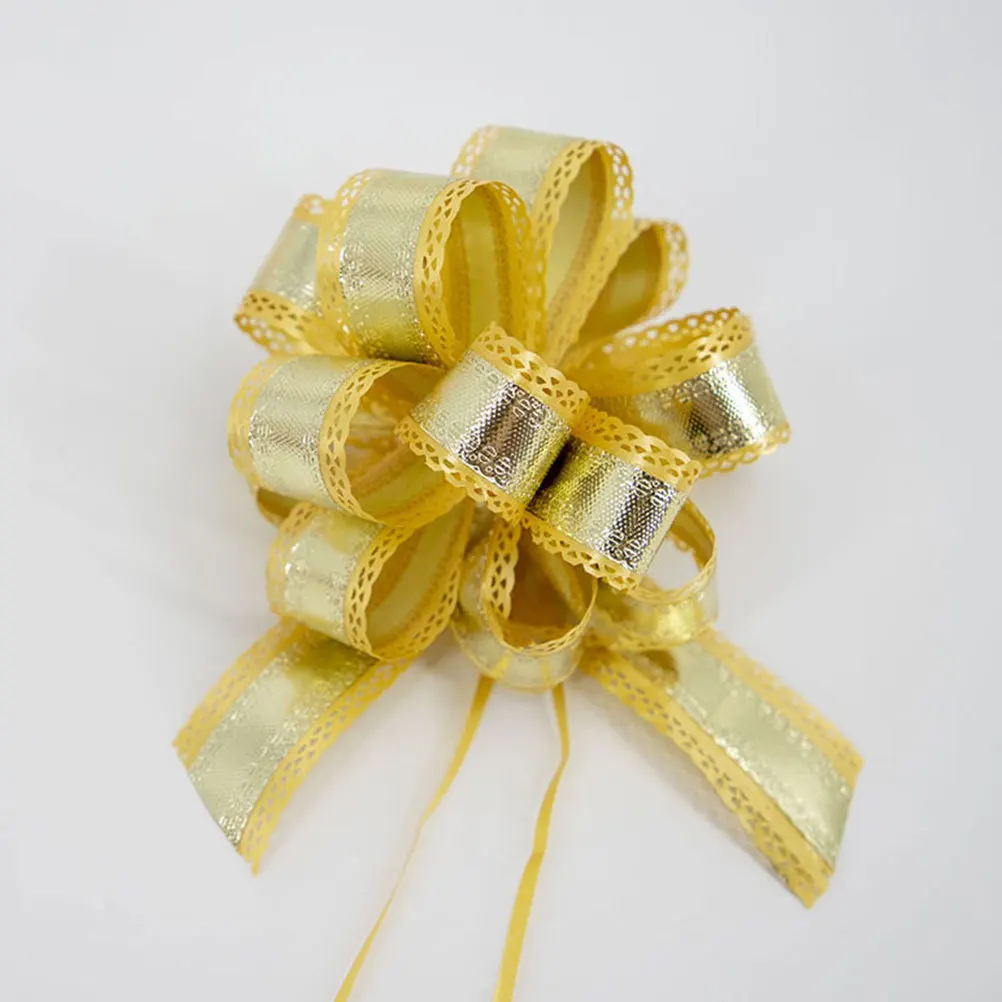 

5Pcs Wedding Car Flower Pull Bows Mixed Colors Decorative Gift Ribbon Wrap Ribbon Bow Christmas Party Birthday