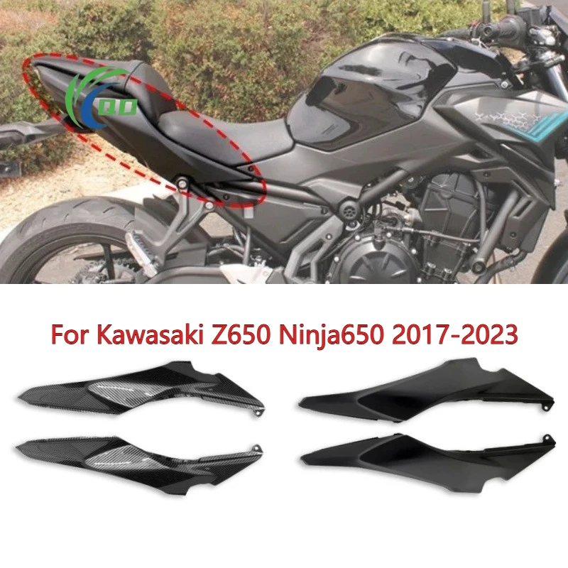 

Fit For Kawasaki Ninja650 2017-2024 Ninja 650 Rear Passenger Seat Cover Side Panel Z650 Motorcycle Panel Fairing Guard Z-650