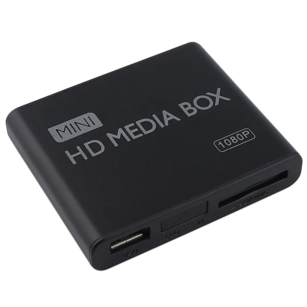 

Mini Media Player 1080P Mini HDD Media Box TV box Video Multimedia Player Full HD With SD MMC Card Reader 100Mpbs AU EU US Plug