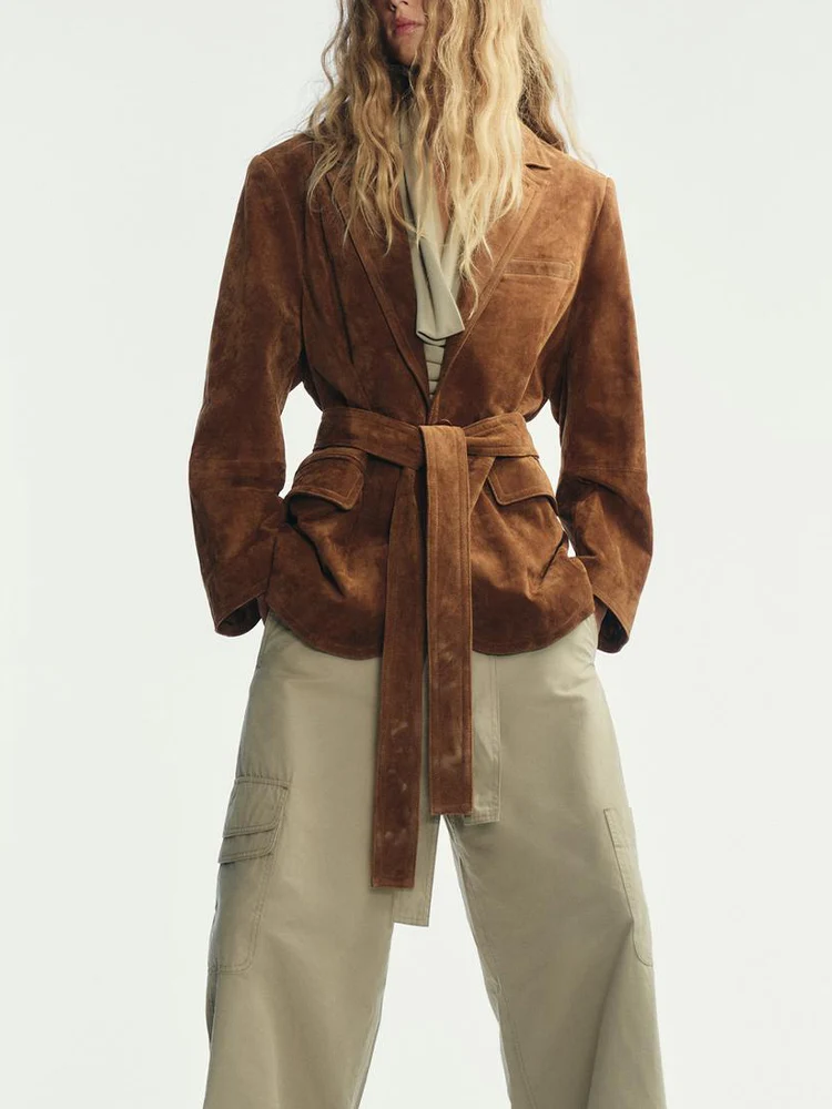 

European and American style autumn new fashion trend women's clothing all-match with shoulder pad design suit jacket coat