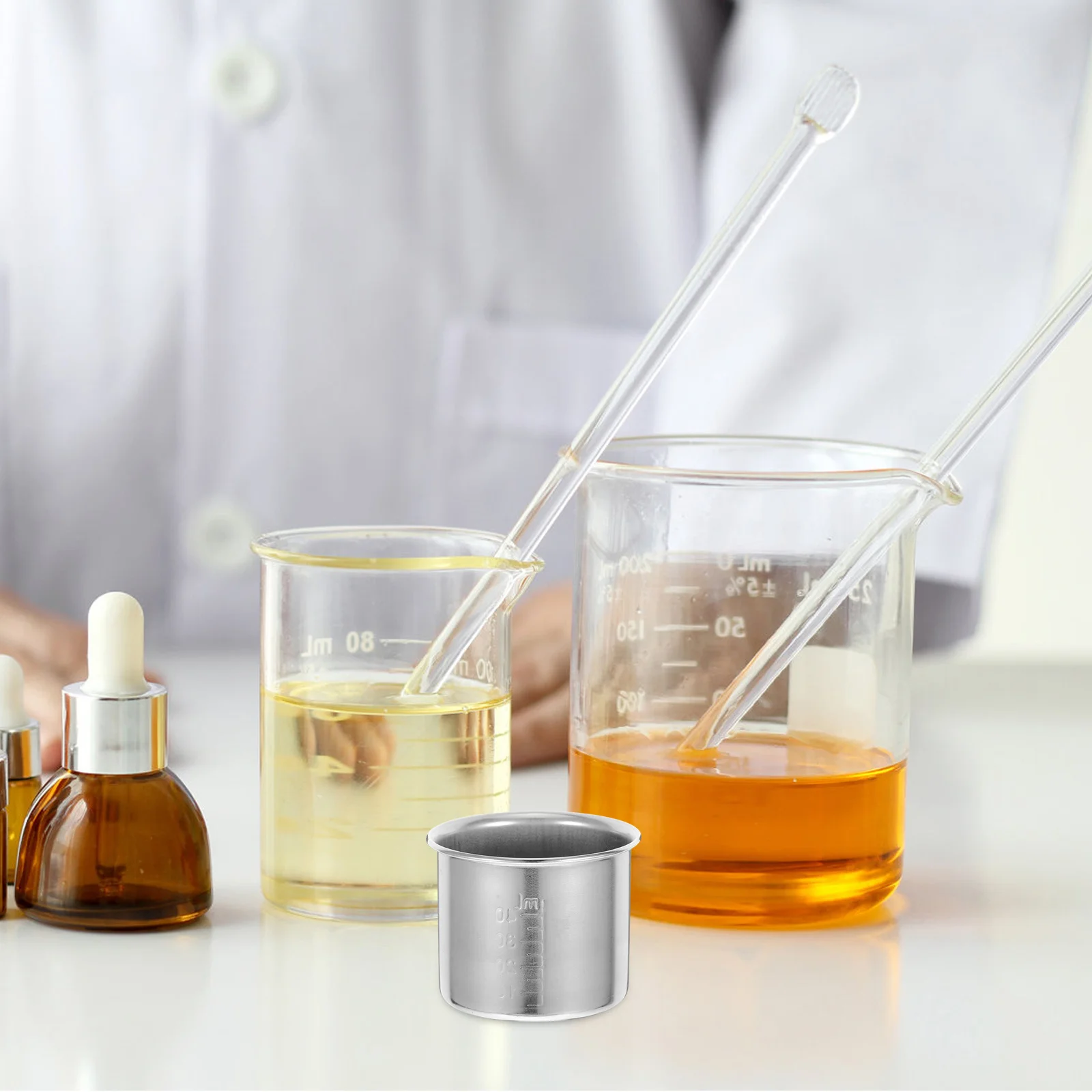 

Measuring Cup Electronic Scale Dish Small Medicine Stainless Steel Kitchen Gadgets